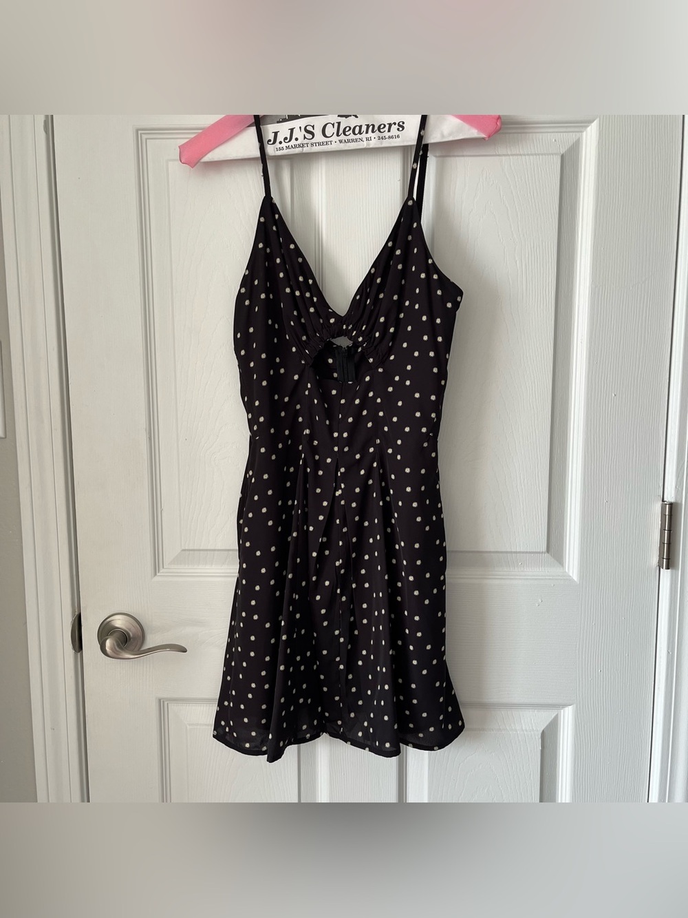 NWOT Princess Polly Zia Mini Dress Black and White Floral size 4